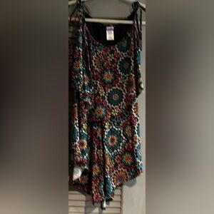 Coco Rave Multicolor Floral Swimsuit swim dress no bottoms